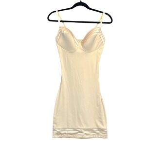 Assets Red Hot Label Spanx Shapewear Slip Dress XL Beige  Stretch Slimming